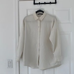 Zara Corduroy Button Down Shirt Jacket